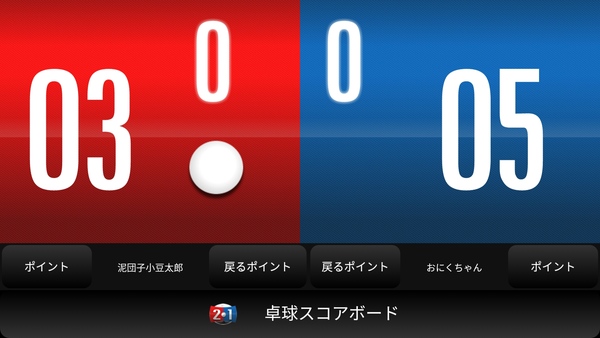 点数表示 卓球スコアボード アプリを使えば盛り上がる ドロ場